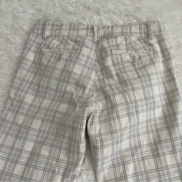 Anthropologie Pilcro and The Letterpress Womens Plaid Pants Size 27 Gray Pockets - Picture 6 of 12